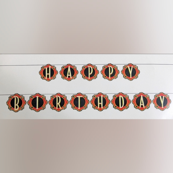 Fire Department Firefighter Birthday Decorations (Cake Topper and Banner), NEW - Picture 3 of 3